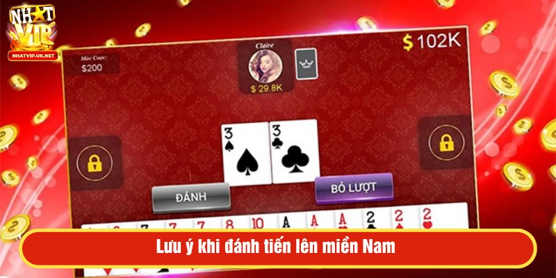 Lưu ý khi đặt cược tiến lên miền Nam 